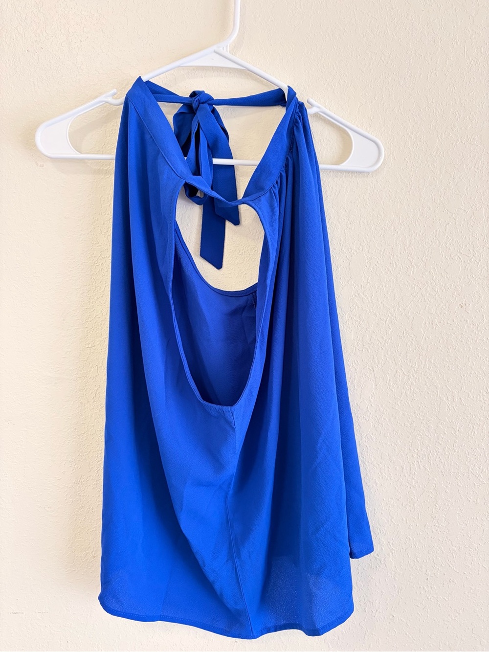 SHEIN Royal Blue Tie-Back Halter Camisole